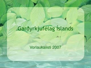 Garðyrkjufélag Íslands