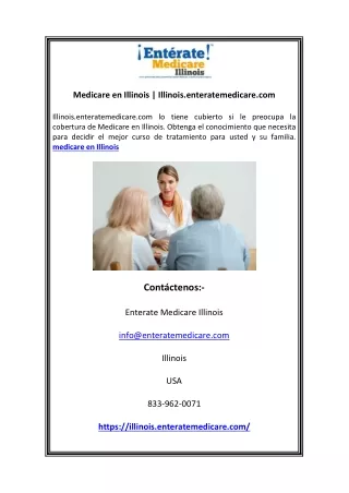 Medicare en Illinois | Illinois.enteratemedicare.com