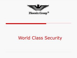 World Class Security