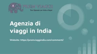 Agenzia di viaggi in India 