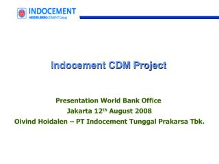 Indocement CDM Project