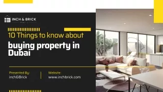 10 things to know about buying property in Dubai