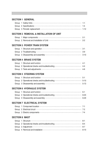 Hyundai 18B-9 Forklift Truck Service Repair Manual