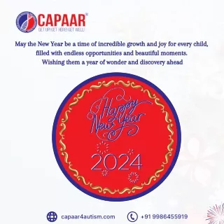 Happy New Year 2024 | Centre for Autism in Bangalore | CAPAAR