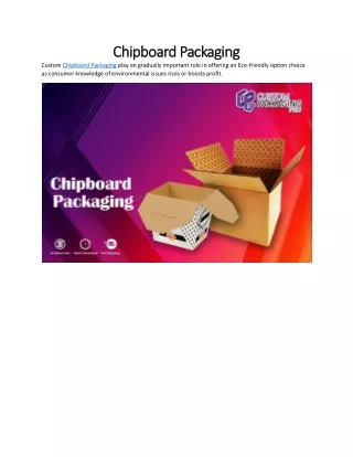 Chipboard Packaging