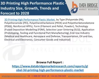 3D Printing High Performance Plastic Market