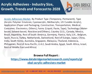 Acrylic adhesives Market