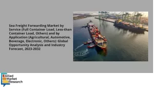 Sea Freight Forwarding Market PDF