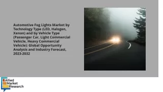 Automotive Fog Lights Market PDF