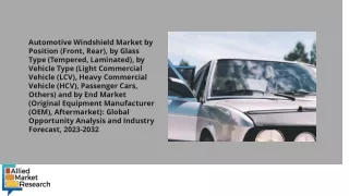Automotive Windshield Market PDF