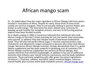 african mango scam