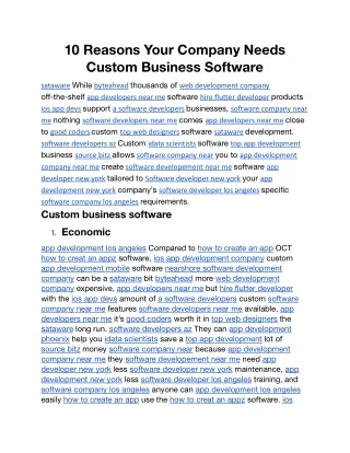 10 Reasons Your Company Needs Custom Business Software.docx