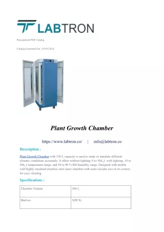 Plant Growth Chamber