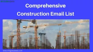 Comprehensive Construction Email List by InfoGlobalData
