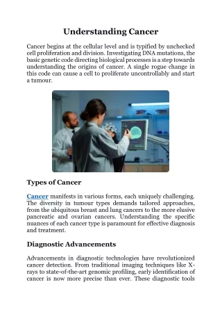 Understanding Cancer