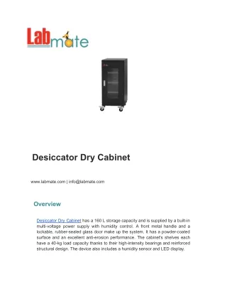 Desiccator Dry Cabinet