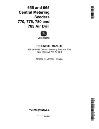 John Deere 775 Air Drill Service Repair Manual (tm1306)