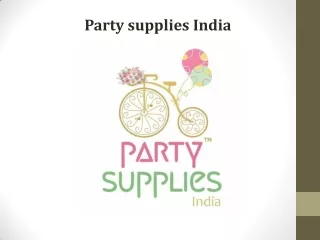 Birthday Party Store Online