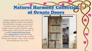 Natures Harmony Collection of Ornate Doors