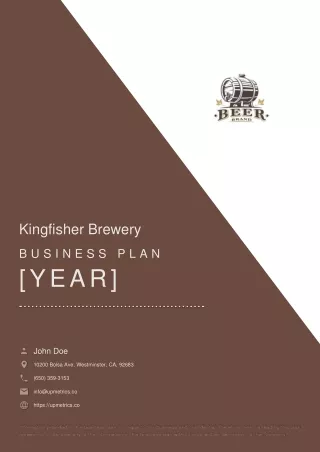 brewery business plan example