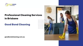 Professional cleaning services in Brisbane