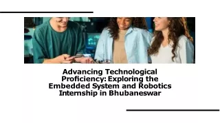 Bhubaneswar's Top Embedded System and Robotics Internship