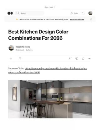 Best Kitchen Design Color Combinations For 2041
