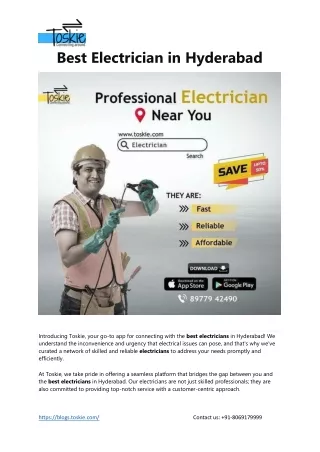 Best Electrician in Hyderabad