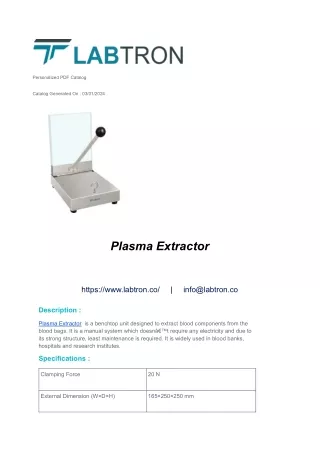 Plasma Extractor