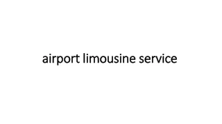 airport limousine service