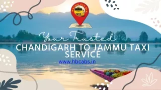 chandigarh to jammu taxi service   -h&bcabs Chandigarh