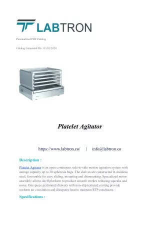 Platelet Agitator