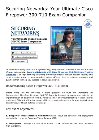 Securing Networks_ Your Ultimate Cisco Firepower 300-710 Exam Companion