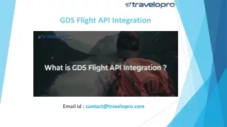 GDS Flight API Integration