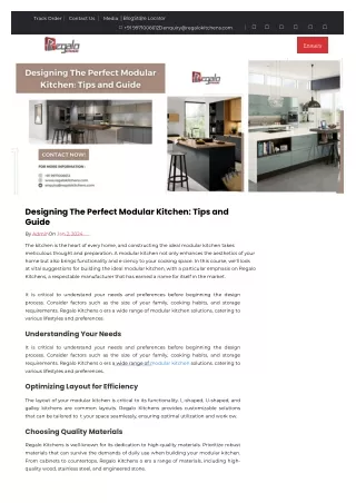 Designing The Perfect Modular Kitchen: Tips and Guide
