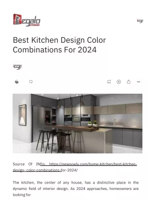 Best Kitchen Design Color Combinations For 2024