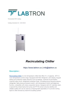 Recirculating Chiller LRC-A11