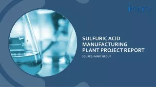 Cost Analysis On Sulfuric Acid Manufacturing Plant Project Report 2024 PPT