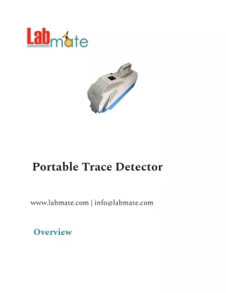 Portable Trace Detector