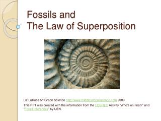 Fossils and The Law of Superposition