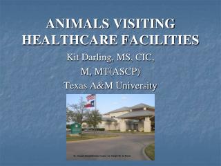 ANIMALS VISITING HEALTHCARE FACILITIES