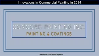 Innovations in Commercial Painting in 2024