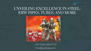 Unveiling Excellence in Steel ERW Pipes, Tubes, and More