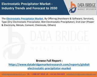 Electrostatic Precipitator Market