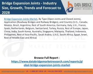Bridge Expansion Joints Market