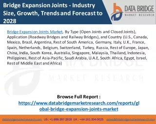 Bridge Expansion Joints Market