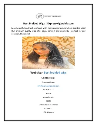 Best Braided Wigs  Expresswigbraids