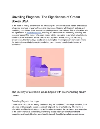 Unveiling Elegance_ The Significance of Cream Boxes USA