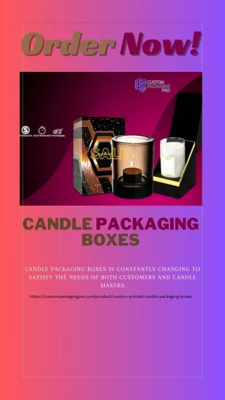 Candle Packaging Boxes