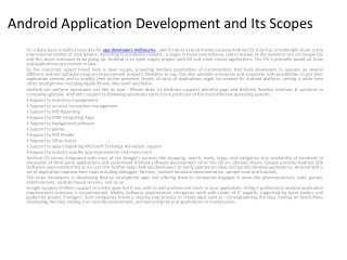 android developers melbourne